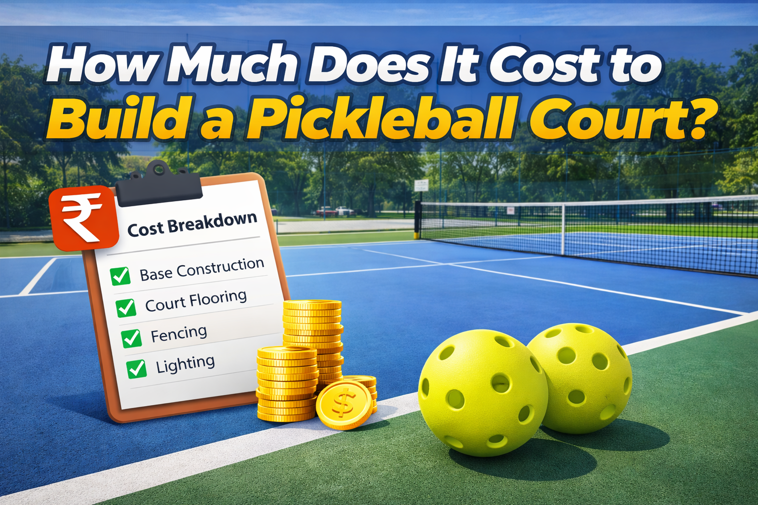 How Much Does It Cost to Build a Pickleball Court?